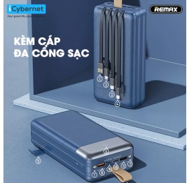 Pin sạc dự phòng Remax RPP-200 50000mAh QC22.5W PD20W, 3 Inputs 6 , lõi Li-Polymer (Xanh) 