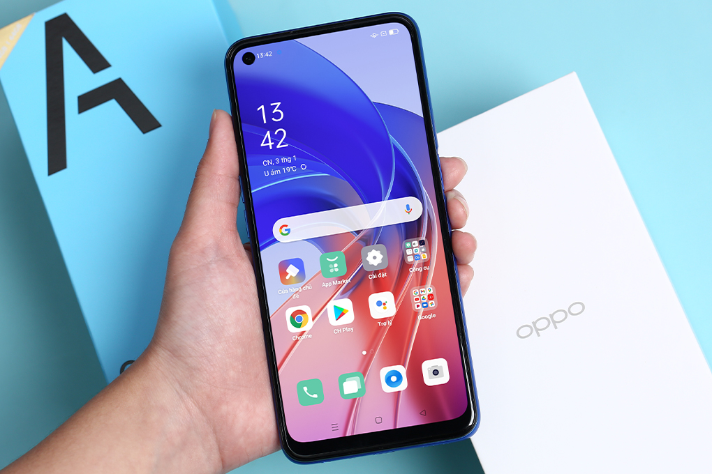 Điện thoại OPPO A55 Màu Xanh Dương 